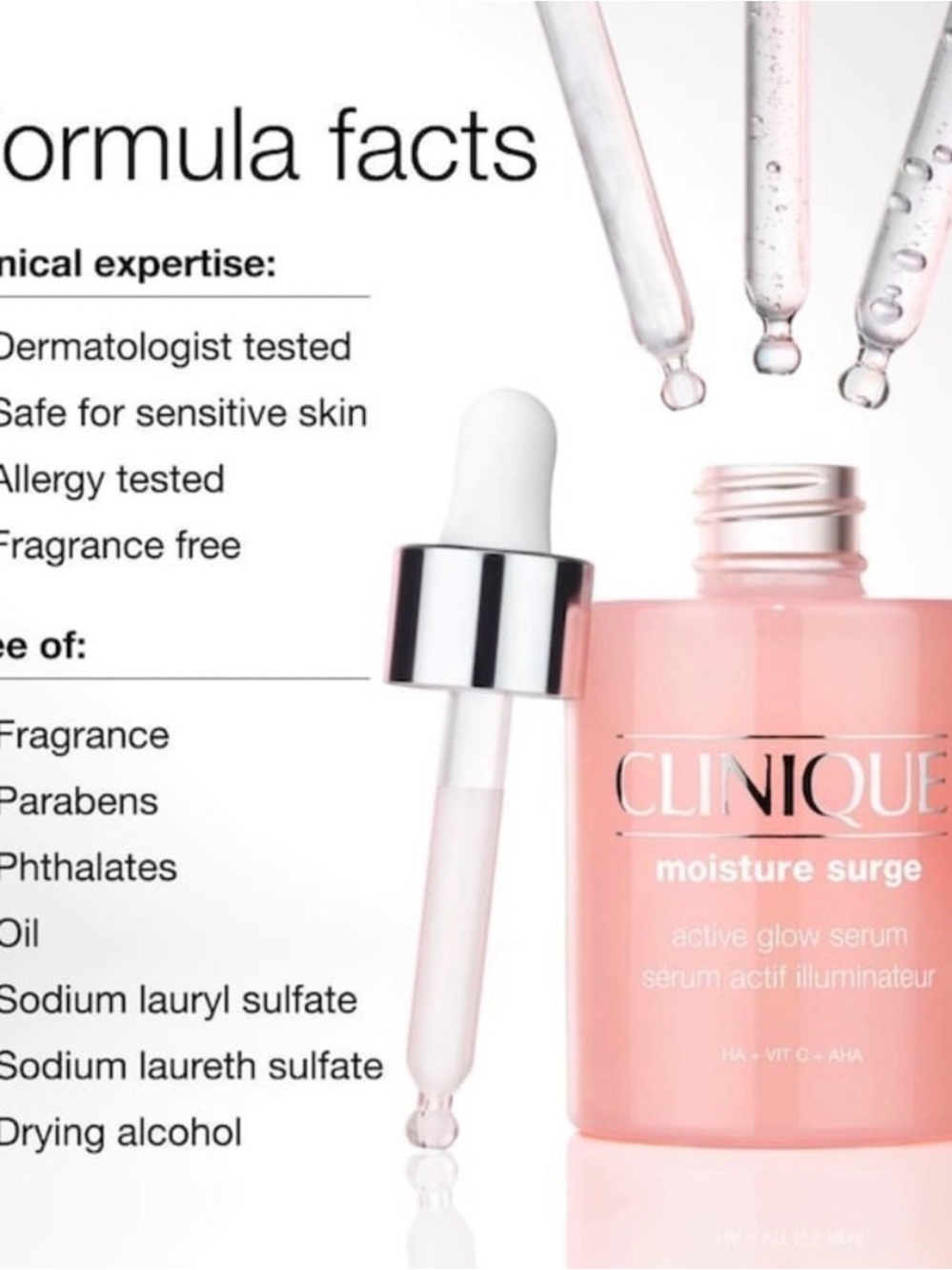 Clinique Moisture Surge Active Glow Serum – 1 Fl oz NEW - Picture 7 of 9